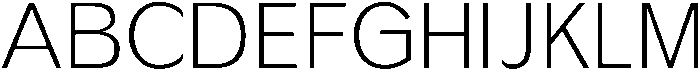 Light otf (300) Font UPPERCASE