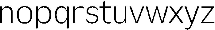 Light otf (300) Font LOWERCASE