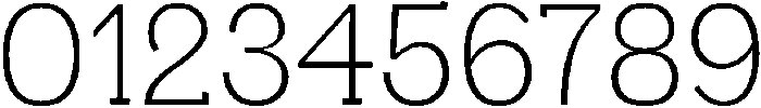 Light otf (300) Font OTHER CHARS