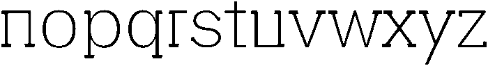Light otf (300) Font LOWERCASE