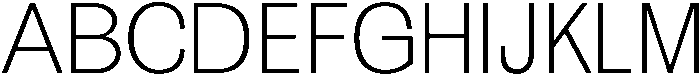 Light otf (300) Font UPPERCASE