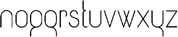 Light otf (300) Font LOWERCASE