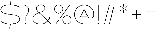 Light otf (300) Font OTHER CHARS