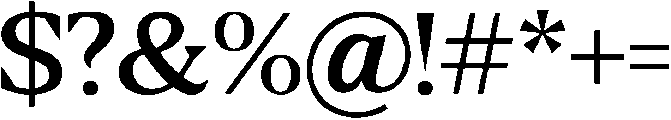 Light otf (300) Font OTHER CHARS