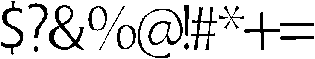 Light otf (300) Font OTHER CHARS