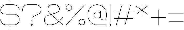 Light otf (300) Font OTHER CHARS