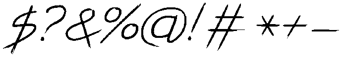 Light otf (300) Font OTHER CHARS