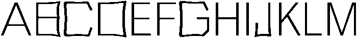 Light otf (300) Font UPPERCASE