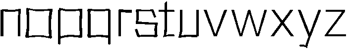 Light otf (300) Font LOWERCASE