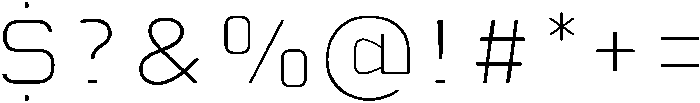 Light otf (300) Font OTHER CHARS