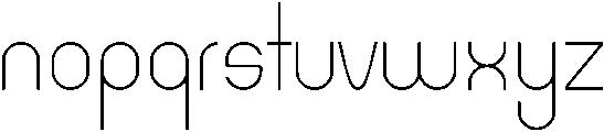 Light otf (300) Font LOWERCASE