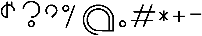 Light otf (300) Font OTHER CHARS