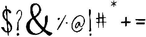 Light otf (300) Font OTHER CHARS