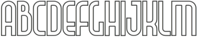 Lightcity Outline Regular otf (300) Font LOWERCASE