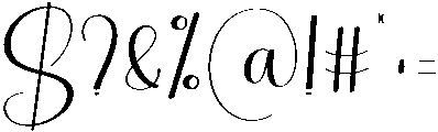 Lighting Regular otf (300) Font OTHER CHARS