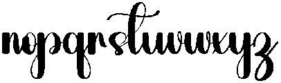 Lighting Regular otf (300) Font LOWERCASE