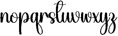 Lighting Regular otf (300) Font LOWERCASE
