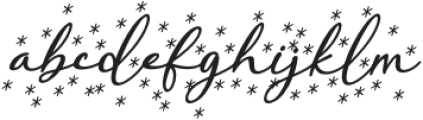 Lightning Christmas Italic Italic otf (300) Font LOWERCASE