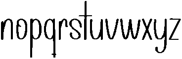 Lightning Regular otf (300) Font LOWERCASE