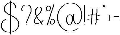 Lightning Regular otf (300) Font OTHER CHARS