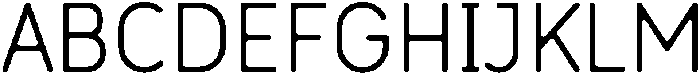 Liguria Regular otf (400) Font UPPERCASE