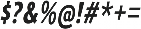 Ligurino Condensed Bold Italic otf (700) Font OTHER CHARS