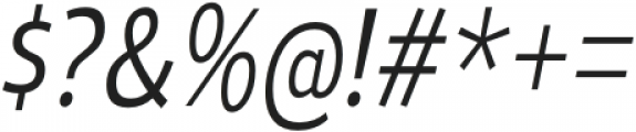 Ligurino Condensed Light Italic otf (300) Font OTHER CHARS