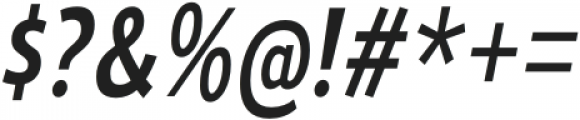 Ligurino Condensed Regular Italic otf (400) Font OTHER CHARS