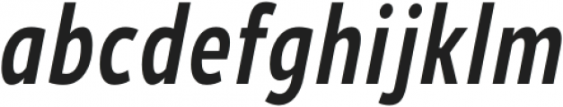 Ligurino Condensed Regular Italic otf (400) Font LOWERCASE