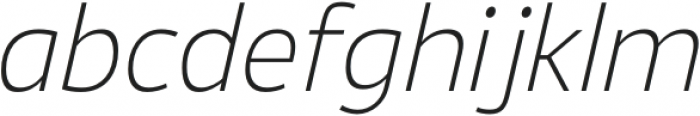 Ligurino ExtraLight Italic otf (200) Font LOWERCASE