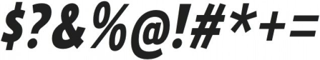 Ligurino SemiCondensed ExtraBold Italic otf (700) Font OTHER CHARS