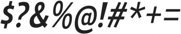 Ligurino SemiCondensed Regular Italic otf (400) Font OTHER CHARS