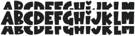 Likely Stacked Regular otf (400) Font LOWERCASE