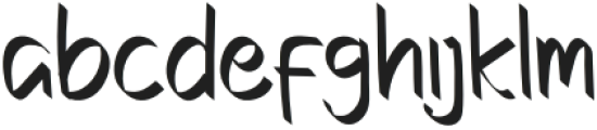 Lila Mae Regular otf (400) Font LOWERCASE