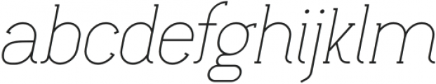 Lilette Light Italic otf (300) Font LOWERCASE