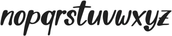 Lily Lovely Italic otf (400) Font LOWERCASE
