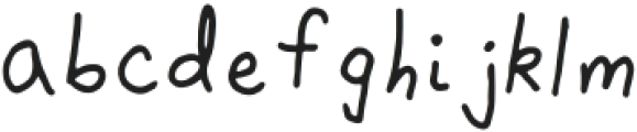 Lilybug Regular otf (400) Font LOWERCASE