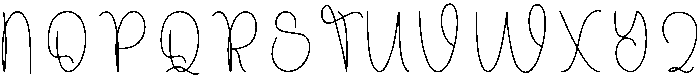 Limited Handwriting Regular otf (400) Font UPPERCASE