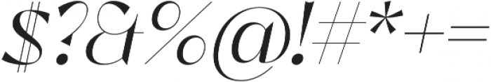 Lince Light Italic otf (300) Font OTHER CHARS