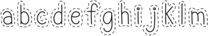 Line Bubble Regular otf (400) Font LOWERCASE