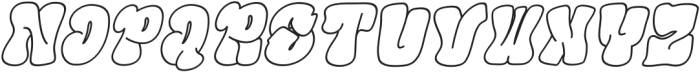 Line Gravity Italic otf (400) Font LOWERCASE