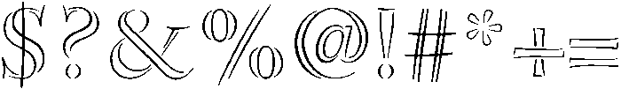 Line otf (400) Font OTHER CHARS