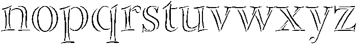 Line otf (400) Font LOWERCASE
