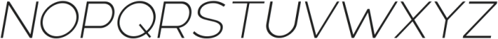 Linea Nova Extra Light Italic ttf (200) Font UPPERCASE