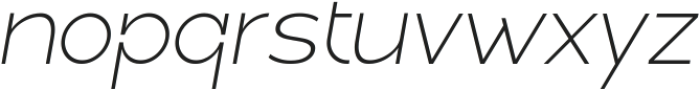 Linea Nova Extra Light Italic ttf (200) Font LOWERCASE