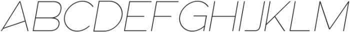 Linea Nova Thin Italic ttf (100) Font UPPERCASE