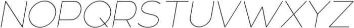 Linea Nova Thin Italic ttf (100) Font UPPERCASE