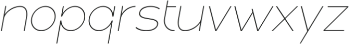 Linea Nova Thin Italic ttf (100) Font LOWERCASE