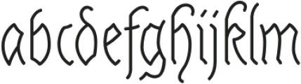 Linear Fraktu Light otf (300) Font LOWERCASE