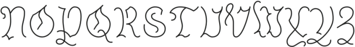 Linear Fraktu Thin otf (100) Font UPPERCASE